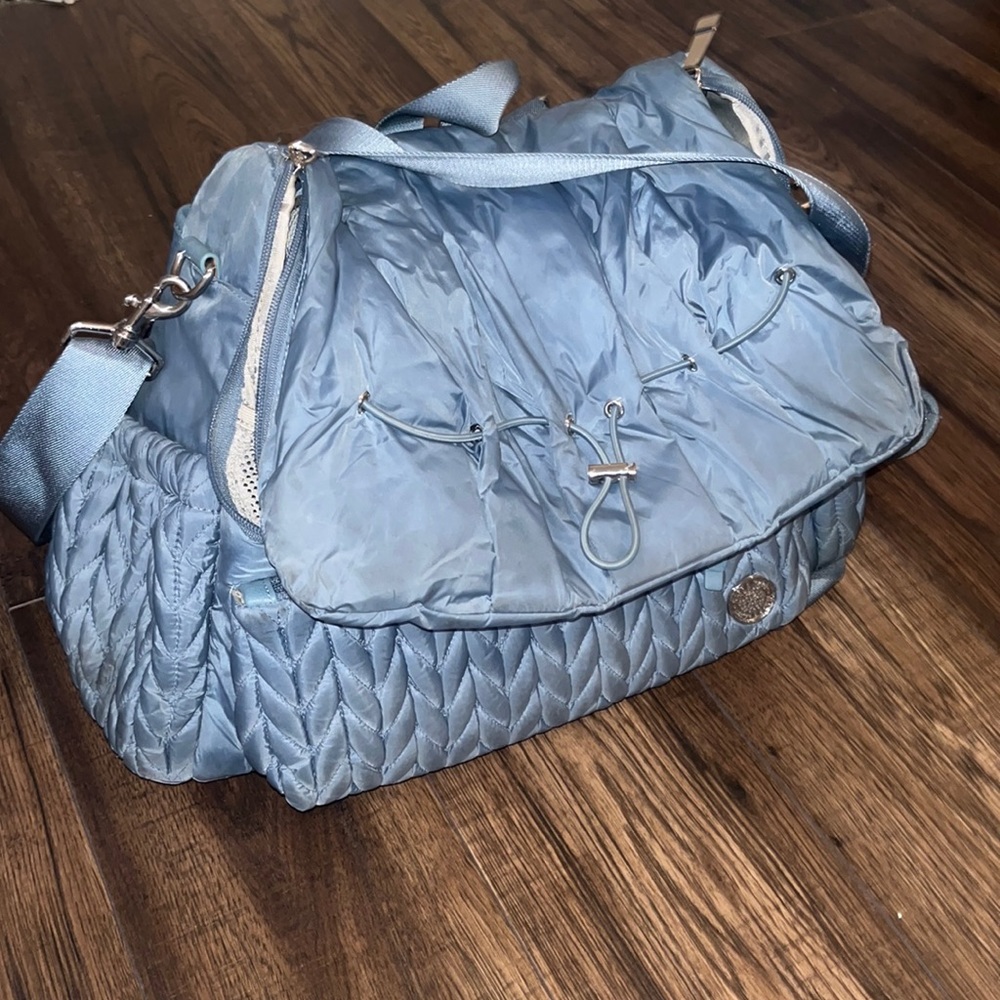 Happ Brand blue diaper bag/backpack